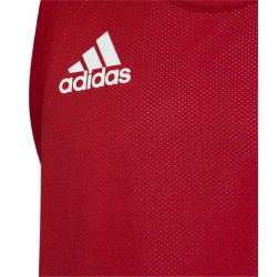 ROCA TEAM - DEBARDEUR REVERSIBLE ENFANT ADIDAS ROUGE / BLANC