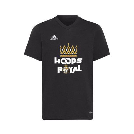 ROCA TEAM - T-SHIRT HOOPS ROYAL ENFANT ADIDAS NOIR