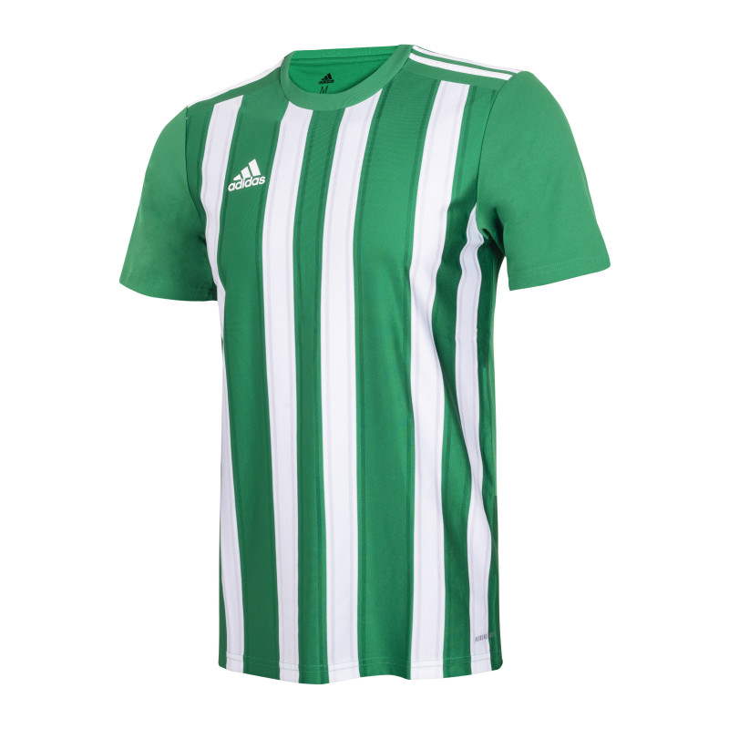 Adidas - Maillot football Homme Striped 21 Vert et blanc